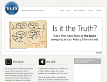 Tablet Screenshot of isitthetruth.com